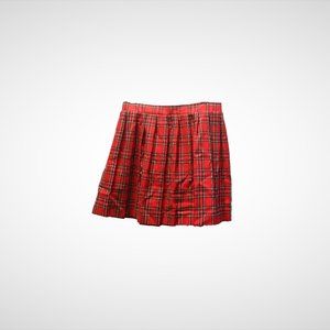 Bonnie Jean Red Plaid Skirt